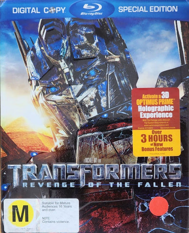 TRANSFORMERS REVENGE OF THE FALLEN BLURAY NM