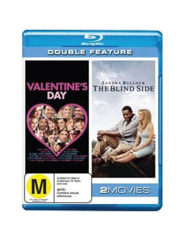 VALENTINE'S DAY / BLIND SIDE-BLURAY NM