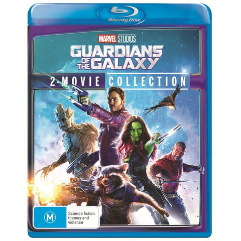 GUARDIANS OF THE GALAXY 1 & 2 - 2BLURAY VG
