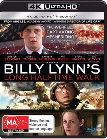 BILLY LYNN'S LONG HALFTIME WALK 2 DISC 4K/BLURAY NM