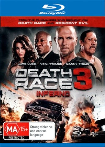 DEATH RACE 3 INFERNO- BLURAY VG+