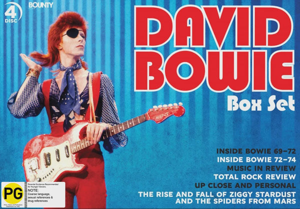 BOWIE DAVID - AN INDEPENDENT CRITICAL REVIEW BOX SET 4DVD NM