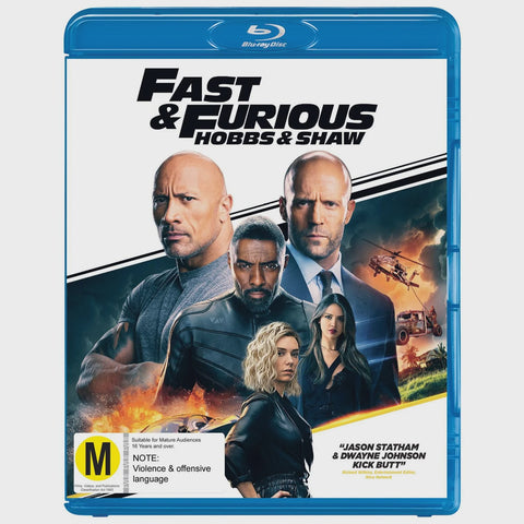 FAST & FURIOUS-HOBBS & SHAW BLURAY NM
