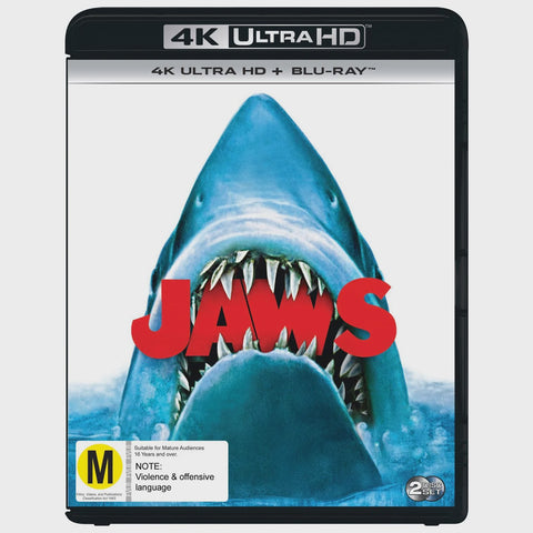 JAWS- 4K ULTRAHD DISC + BLURAY NM