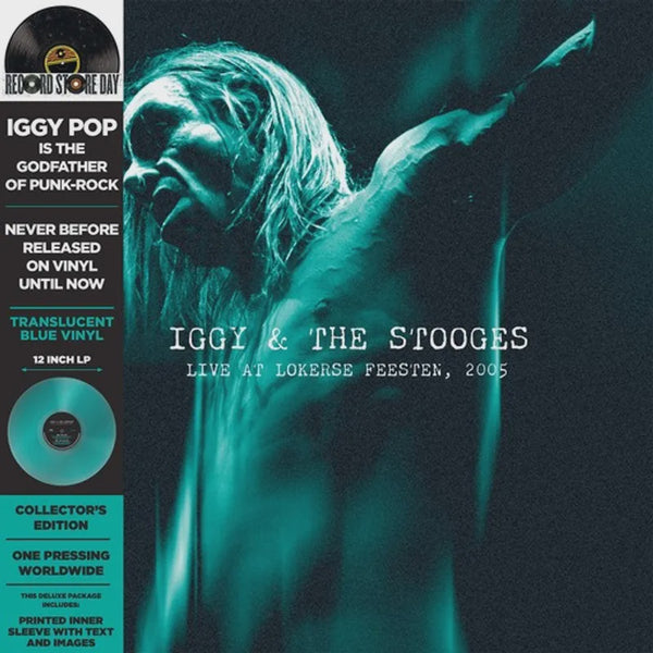 IGGY & THE STOOGES-LIVE AT LOKERSE FEESTEN, 2005 BLUE VINYL LP *NEW*