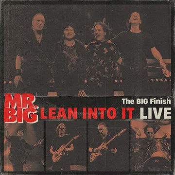 MR BIG-LEAN INTO IT LIVE BLACK/ RED SPLATTER VINYL LP *NEW*