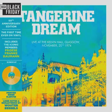 TANGERINE DREAM-LIVE AT THE KELVI HALL, GLASGOW 1974 BLUE/ ORANGE VINYL 2LP *NEW*