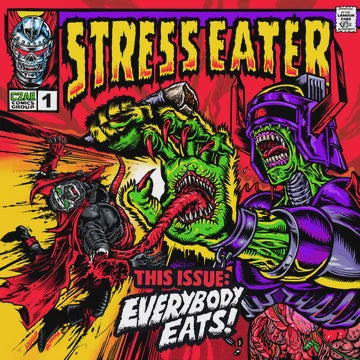 STRESS EATER-EVERYBODY EATS! CLEAR/ RED VINYL LP *NEW*