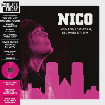 NICO-LIVE IN REIMS CATHEDRAL, 13/12/74 PURPLE VINYL LP *NEW*