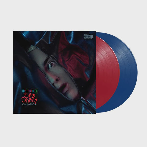 EMINEM-THE DEATH OF SLIM SHADY RED AND BLUE VINYL 2LP *NEW*