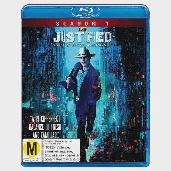JUSTIFIED- CITY PRIMEVAL SEASON ONE 2BLURAY NM