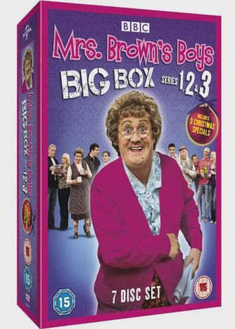 MRS BROWN BOYS SERIES ONE, TWO & THREE 7DVD VG