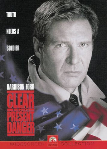 CLEAR AND PRESENT DANGER REGION ONE DVD NM