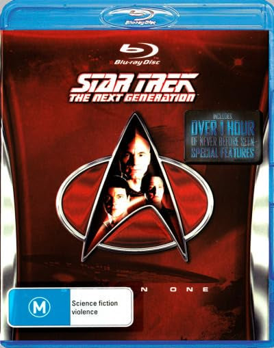 STAR TREK-THE NEXT GENERATION SEASON 1 6BLURAY VG