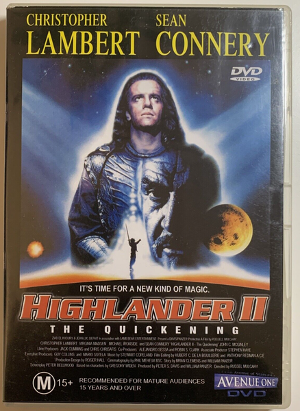 HIGHLANDER 2 THE QUICKENING DVD VG