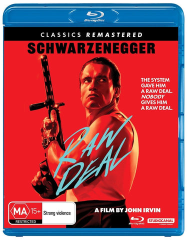 RAW DEAL-SCHWARZENEGGER BLURAY NM