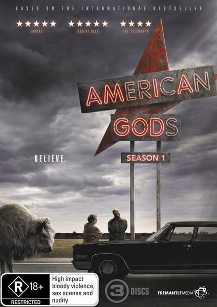 AMERICAN GODS- SEASON 1 3DVD VG+