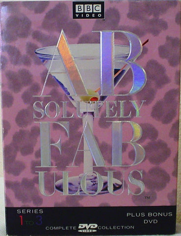 ABSOLUTELY FABULOUS - SERIES 1-3 4DVD NM