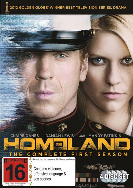 HOMELAND-THE COMPLETE 1ST SEASON-4DVD NM