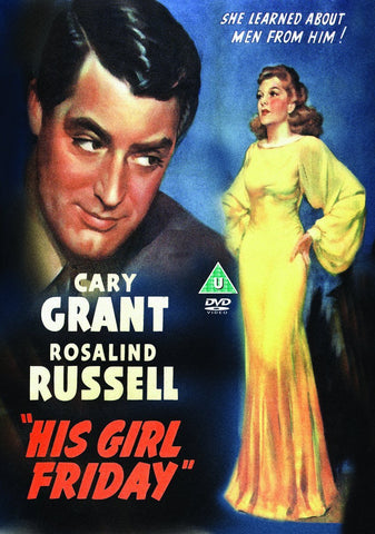 HIS GIRL FRIDAY-DVD VG