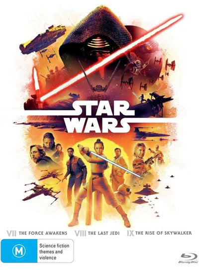 STAR WARS EPISODES VII VIII AND IX 3DVD NM