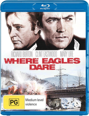 WHERE EAGLES DARE-BLURAY VG