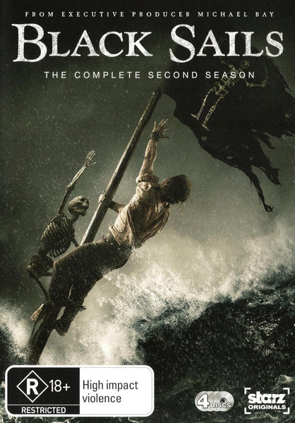 BLACK SAILS SEASON TWO-4DVD VG