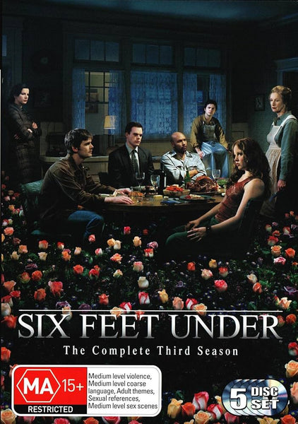 SIX FEET UNDER-THE COMPLETE THIRD SEASON 5DVD VG+