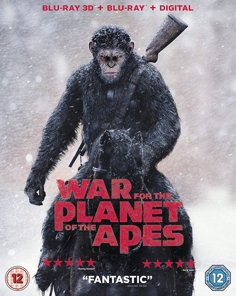 WAR FOR THE PLANET OF THE APES-3D BLURAY + BLURAY NM