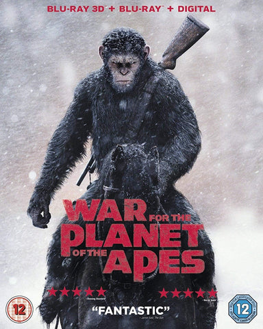 WAR FOR THE PLANET OF THE APES-3D BLURAY + BLURAY NM