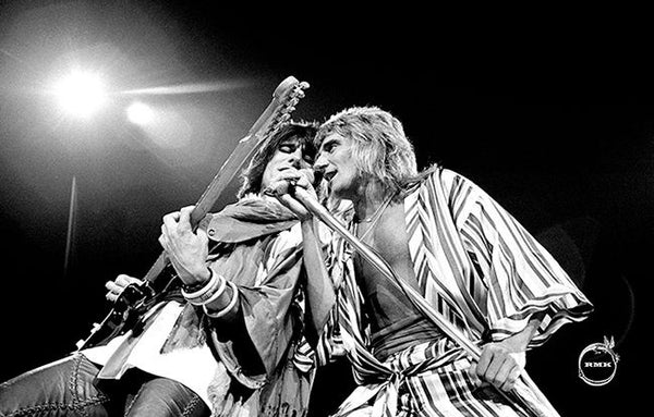 WOOD RONNIE & ROD STEWART - LIMITED EDITION ROBERT M. KNIGHT PHOTOGRAPHIC PRINT *NEW*