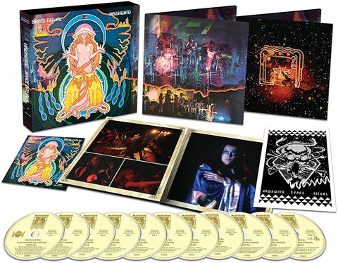 HAWKWIND-SPACE RITUAL 50TH ANNIVERSARY DELUXE 10CD + BLURAY BOX SET VG