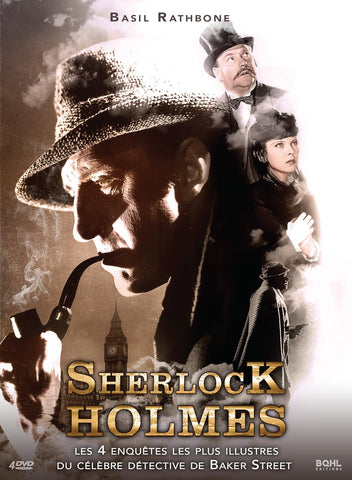 SHERLOCK HOLMES - BASIL RATHBONE 4DVD NM