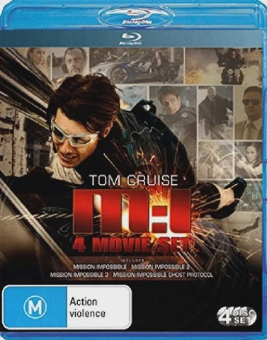 MISSION IMPOSSIBLE 4 MOVIE SET- 4BLURAY NM