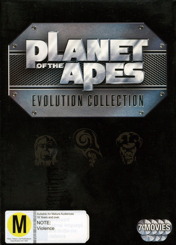 PLANET OF THE APES - EVOLUTION COLLECTION 7DVD VG+