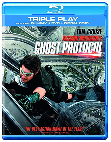MISSION IMPOSSIBLE: GHOST PROTOCOL BLURAY + REGION 2 DVD NM