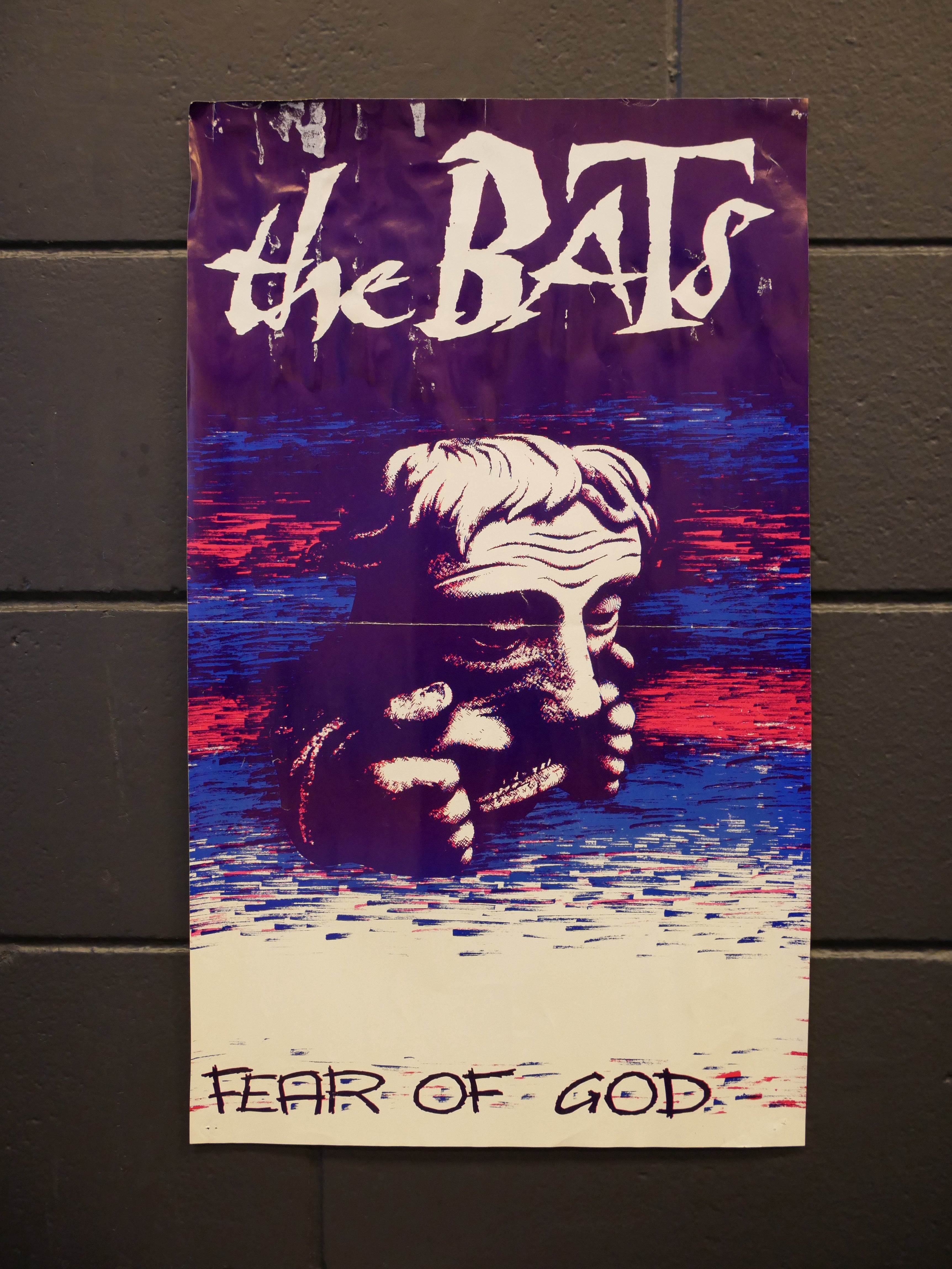 THE BATS FEAR OF GOD ORIGINAL ALBUM POSTER | RELICS
