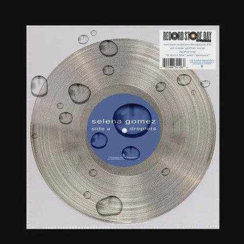 GOMEZ SELENA-DROPLETS CLEAR GLITTER VINYL 12" *NEW*
