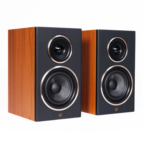 ENCEL GELATI BOOKSHELF SPEAKERS-WALNUT/BLACK *NEW*