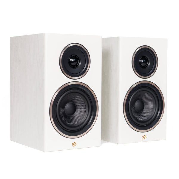 ENCEL GELATI BOOKSHELF SPEAKERS-VANILLA WHITE/WHITE *NEW*