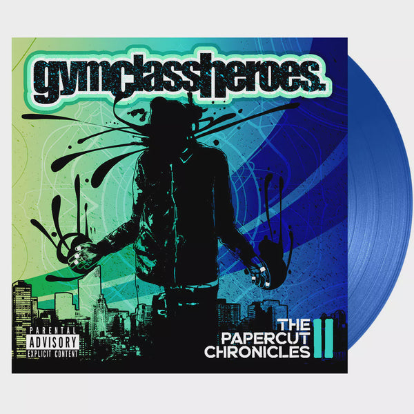 GYM CLASS HEROES-THE PAPERCUT CHRONICLES II BLUE VINYL LP NM COVER EX
