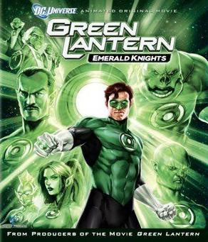 GREEN LANTERN- EMERALD KNIGHTS BLURAY AND DVD NM