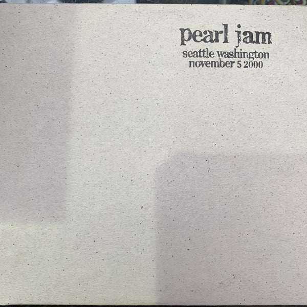 PEARL JAM-SEATTLE WASHINGTON NOVEMBER 5 2000 2CD VG