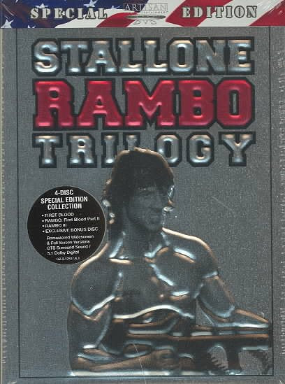 RAMBO TRILOGY - REGION 1 4DVD VG+