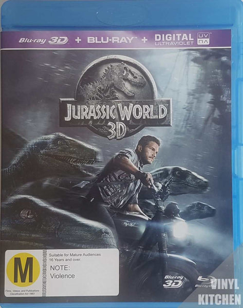 JURASSIC WORLD 3D - BLU-RAY VG+