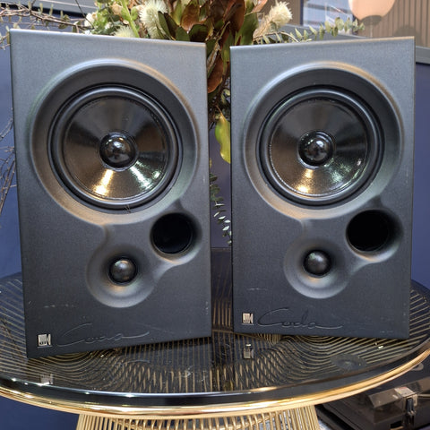 KEF CODA 7 BOOKSHELF SPEAKERS-2ND HAND VG