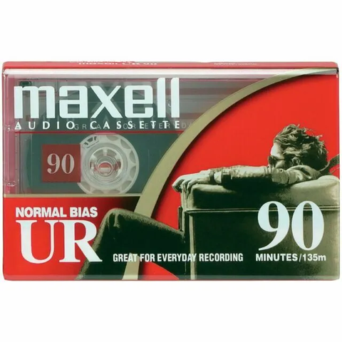 MAXELL AUDIO CASSETTE UR90 X 5 PACK *NEW*