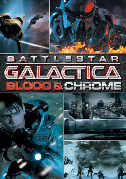 BATTLESTAR GALACTICA- BLOOD AND CHROME DVD VG+