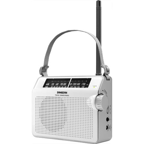 SANGEAN PR-D6P FM/AM COMPACT ANALOGUE TUNING PORTABLE RADIO WHITE *NEW*