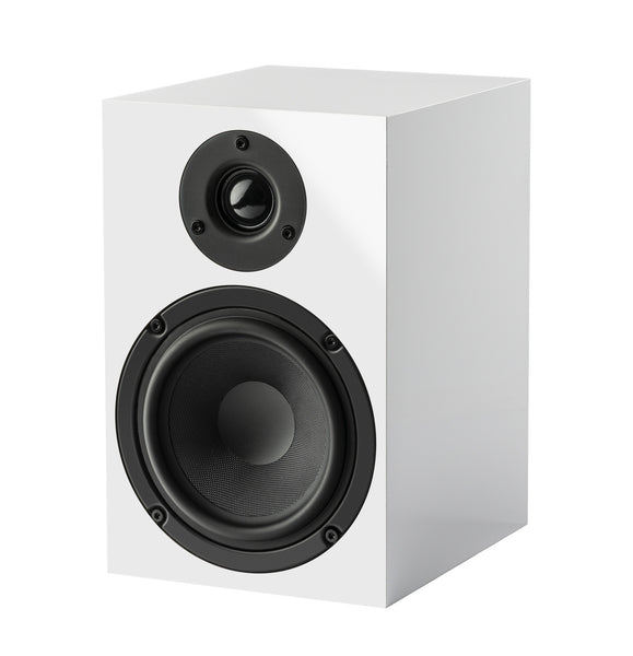 PROJECT SPEAKERBOX 5 E BOOKSHELF SPEAKERS - HIGH GLOSS WHITE *NEW*